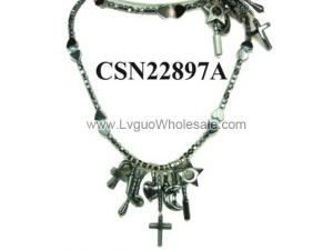 Assorted Hematite Pendant Choker Collar Fashion Necklace